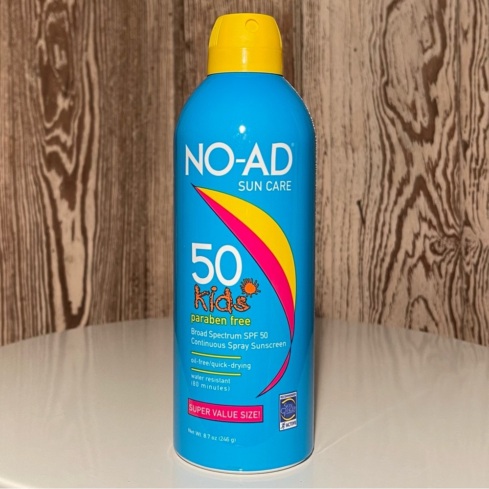 NEW NO-AD Sun Care 50 Kids Broad Spectrum SPF 50 Continuous Spray Sunscreen